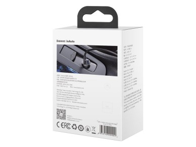Cargador de coche Baseus Grain Pro 2x USB 4,8A negro