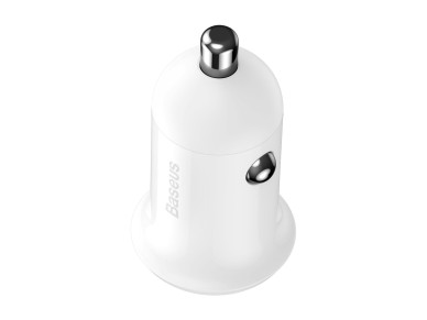 Cargador de coche Baseus Grain Pro 2x USB 4,8A blanco