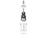 Cargador de coche Baseus Grain Pro 2x USB 4,8A blanco Cargador de coche Baseus Grain Pro 2x USB 4,8A blanco