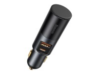 Carregador de carro Baseus Share Together PD 120W 1x USB 1x USB-C cinza com tomada para acendedor de Carregador de carro Baseus Share Together PD 120W 1x USB 1x USB-C cinza com tomada para acendedor de