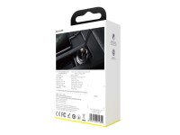 Cargador de coche Baseus PD 2 puertos USB 48 W gris Cargador de coche Baseus PD 2 puertos USB 48 W gris