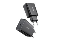 Baseus wall charger Speed Mini PD 20W 1x USB-C black Baseus wall charger Speed Mini PD 20W 1x USB-C black
