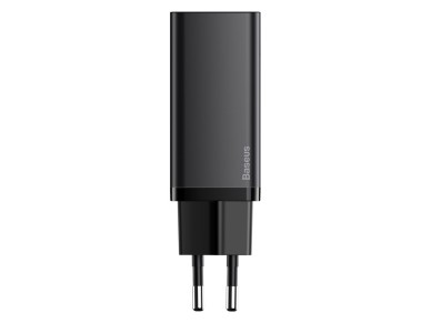 Cargador de pared Baseus GaN2 Lite PD 65W 1x USB-C 1x USB negro