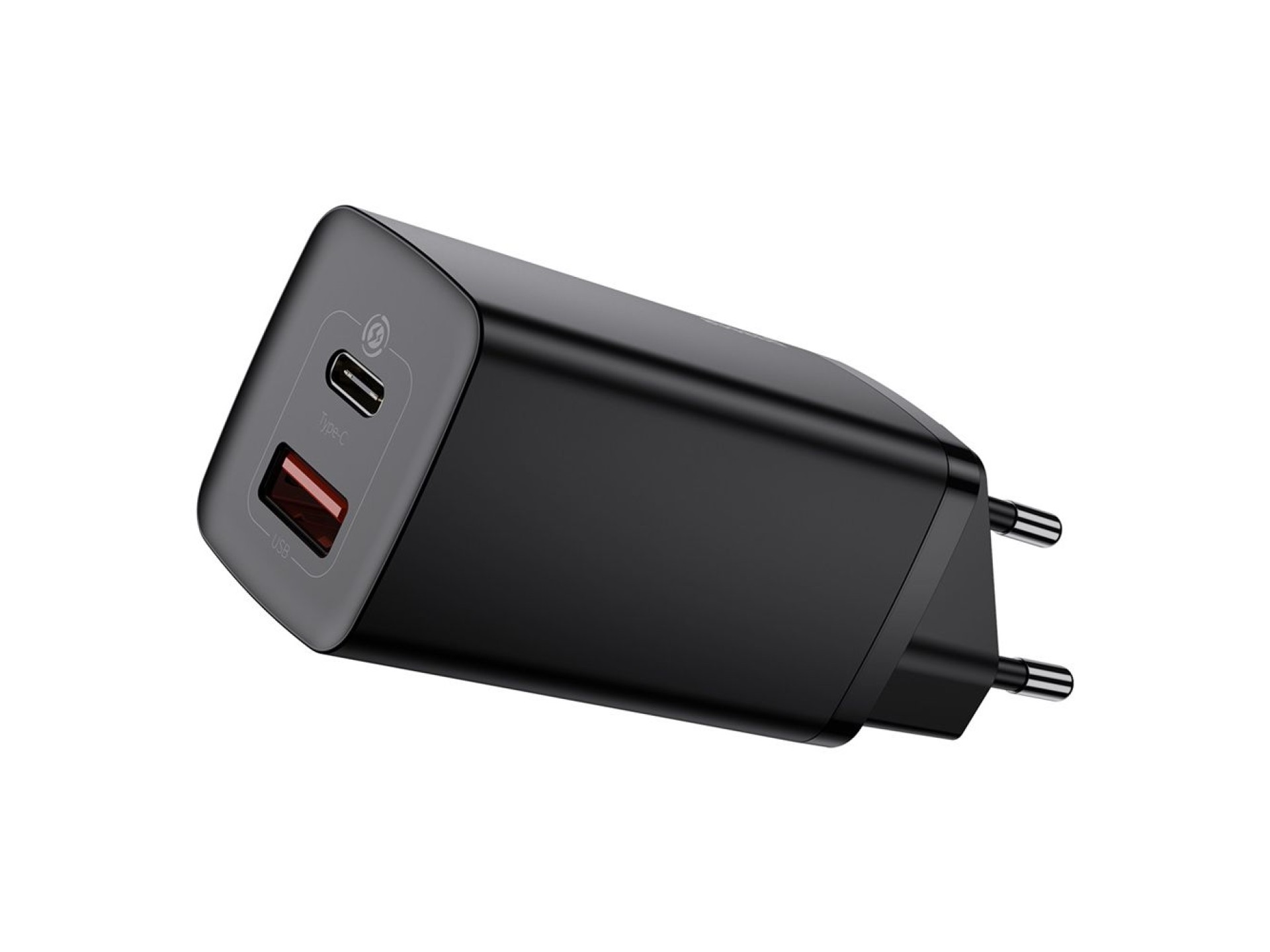 Baseus wall charger GaN2 Lite PD 65W 1x USB-C 1x USB black