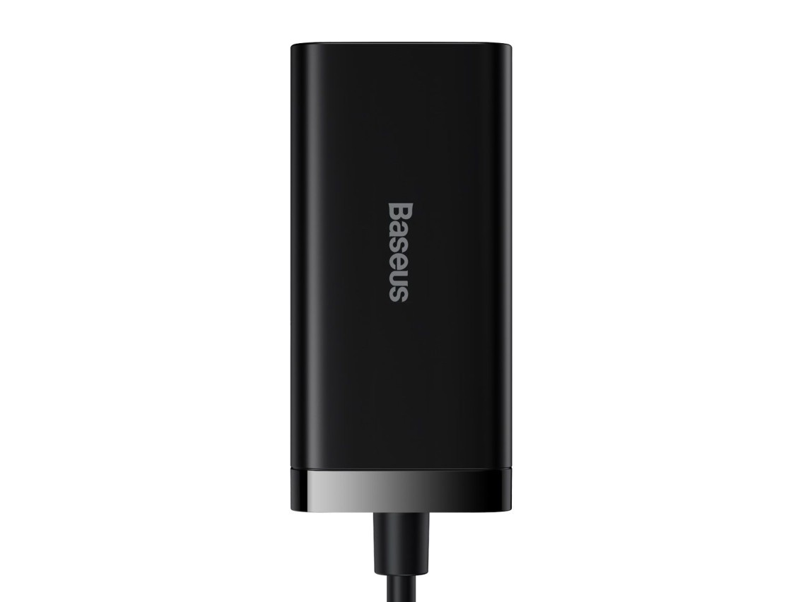 Carregador de parede Baseus GaN3 Pro 100W 2x USB-C 2x USB preto