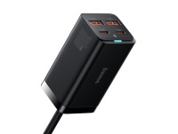 Carregador de parede Baseus GaN3 Pro 100W 2x USB-C 2x USB preto Carregador de parede Baseus GaN3 Pro 100W 2x USB-C 2x USB preto