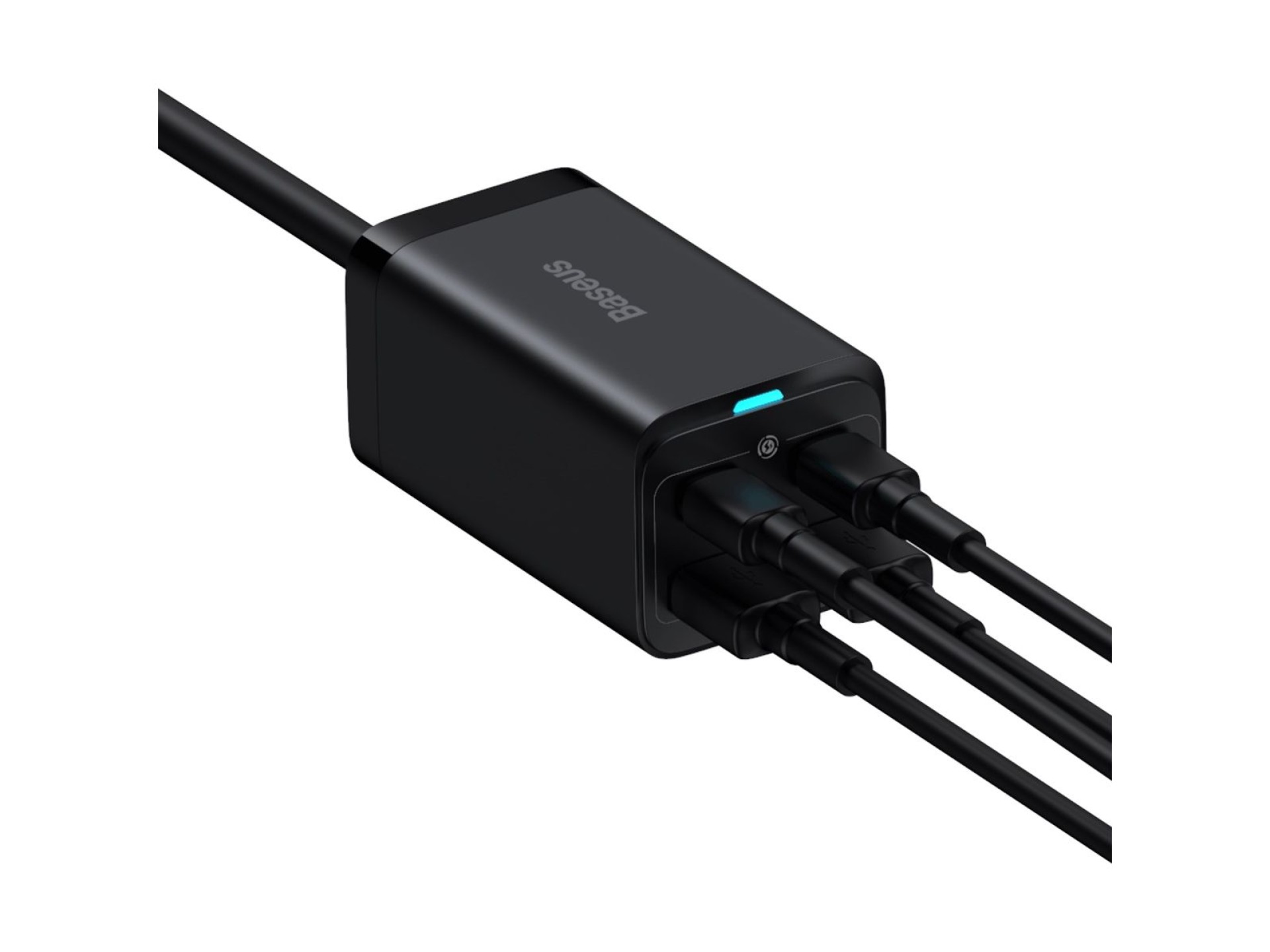 Carregador de parede Baseus GaN3 Pro 100W 2x USB-C 2x USB preto