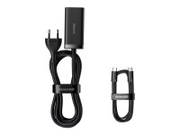 Carregador de parede Baseus GaN3 Pro 100W 2x USB-C 2x USB preto Carregador de parede Baseus GaN3 Pro 100W 2x USB-C 2x USB preto