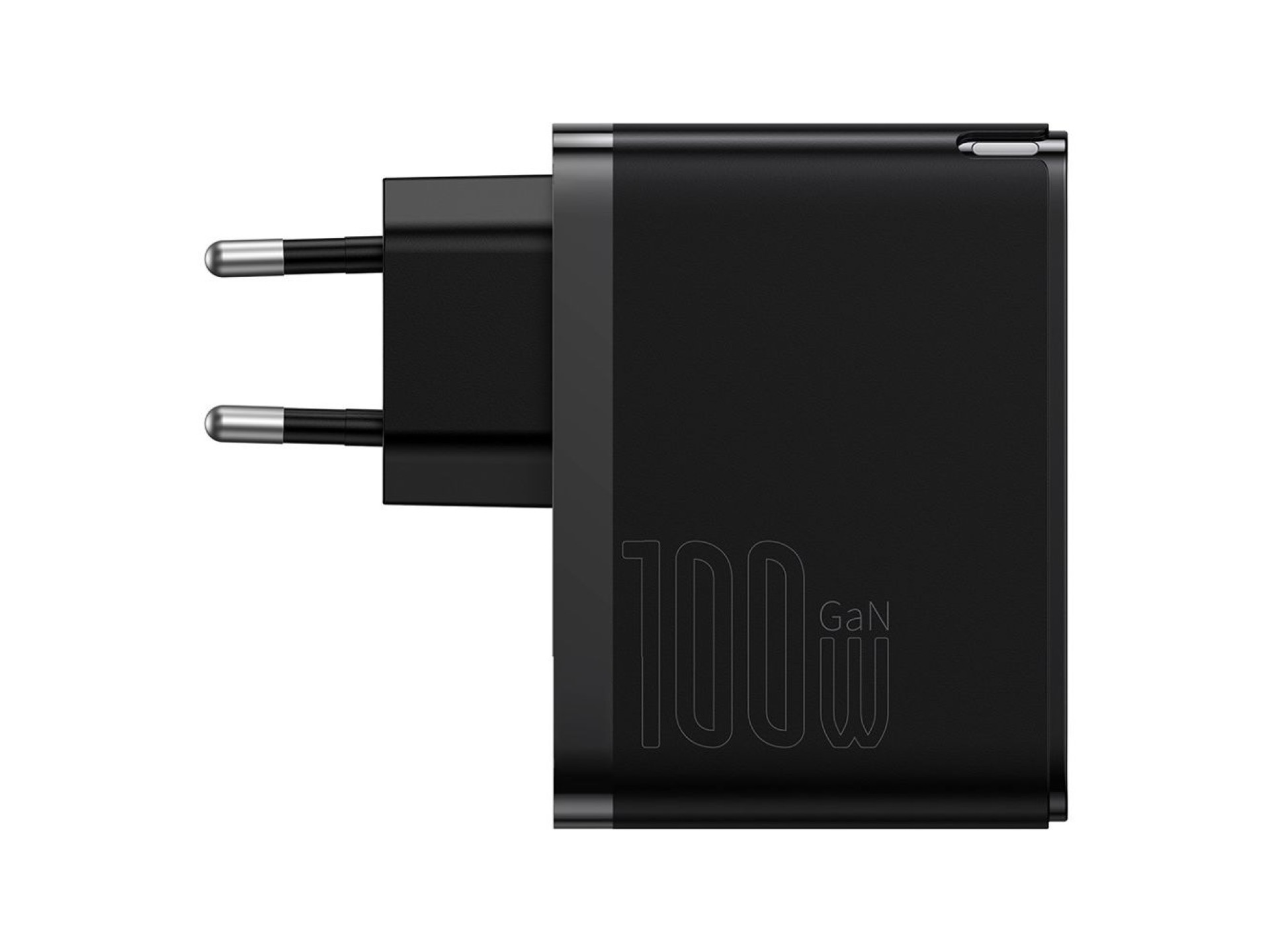 Carregador de parede Baseus GaN5 Pro PD 100W 1x USB-C 1x USB preto + USB-C - USB-C