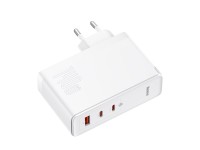 Cargador de pared Baseus GaN5 Pro PD 140W 2x USB-C 1x USB blanco + cable USB-C - USB-C 240W Cargador de pared Baseus GaN5 Pro PD 140W 2x USB-C 1x USB blanco + cable USB-C - USB-C 240W
