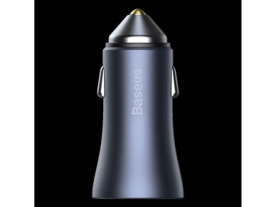 Baseus car charger Golden Contactor Pro PD 40W 1x USB 1x USB-C dark gray