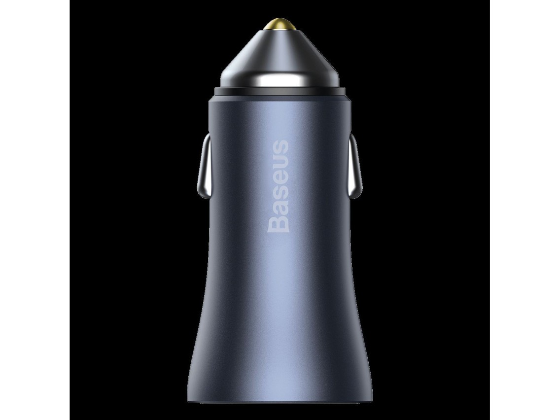 Baseus car charger Golden Contactor Pro PD 40W 1x USB 1x USB-C dark gray