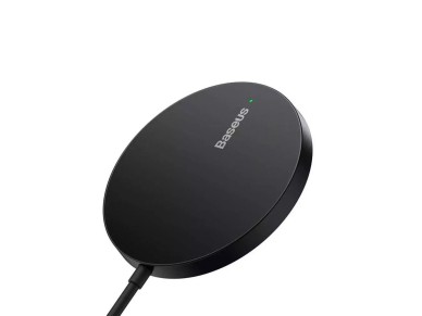 Cargador inalámbrico Baseus Simple Mini 3 15W negro magnético