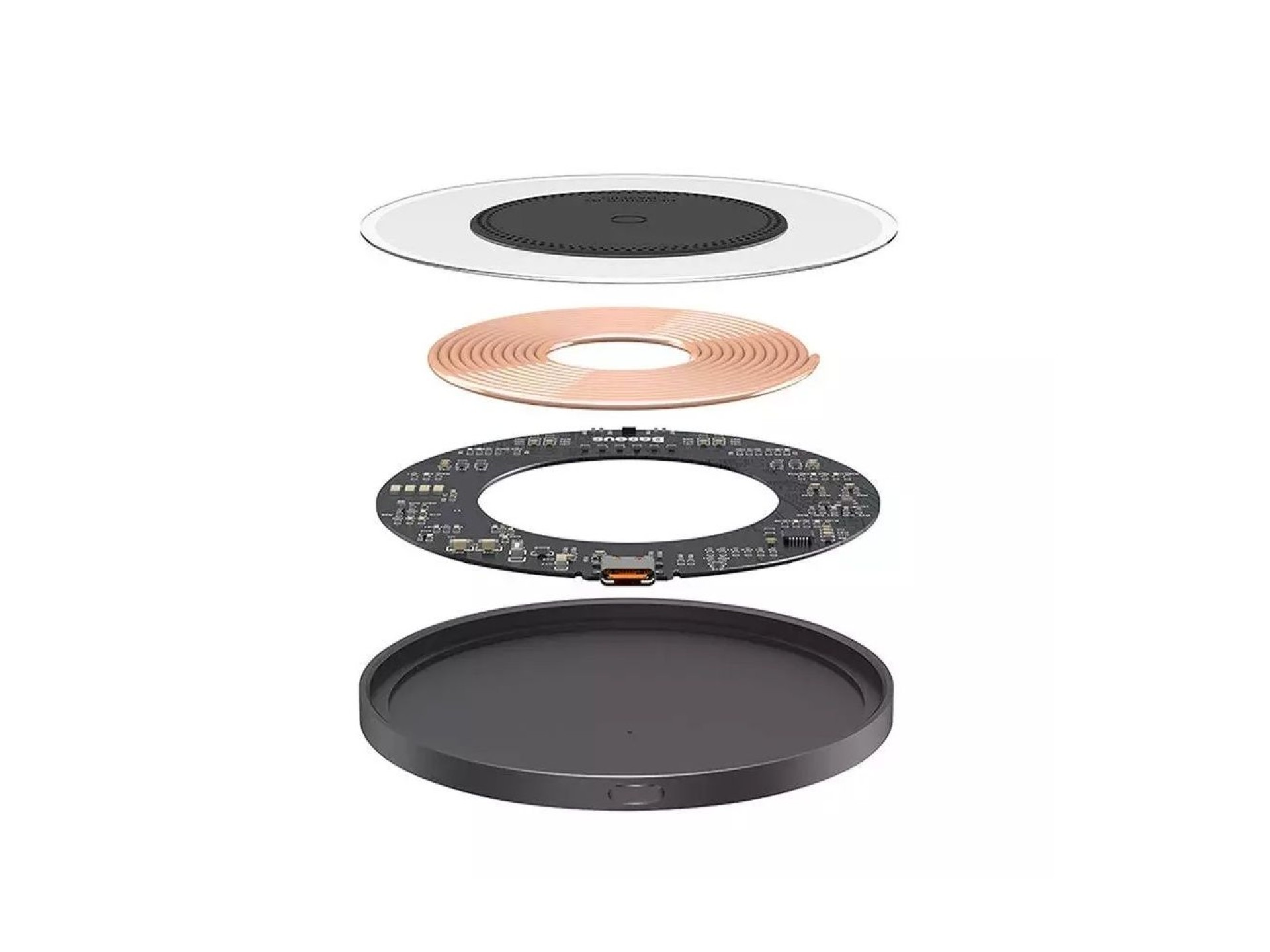 Baseus wireless charger Simple 2 15W black