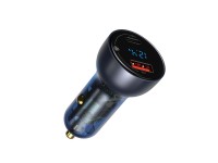 Cargador de coche Baseus Particular PD 65W 1x USB 1x USB-C gris Cargador de coche Baseus Particular PD 65W 1x USB 1x USB-C gris