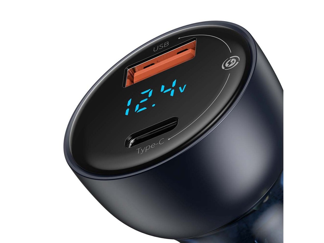 Baseus car charger Particular PD 65W 1x USB 1x USB-C gray