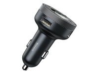 Transmissor FM Baseus Enjoy Bluetooth MP3 com carregador veicular preto