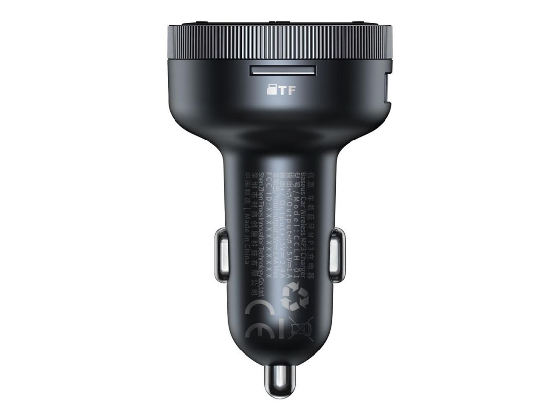 Baseus transmiter FM Enjoy Bluetooth MP3 car charger black