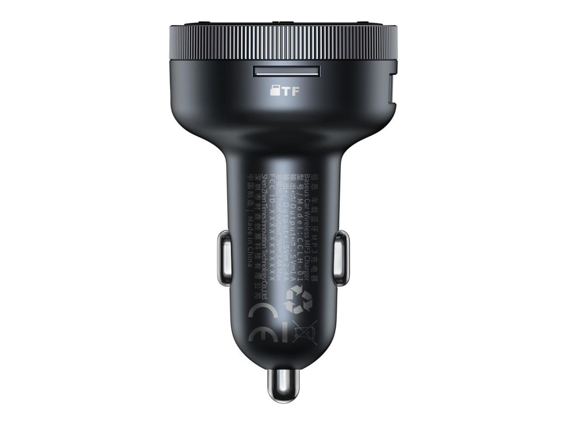 Baseus transmiter FM Enjoy Bluetooth MP3 car charger black