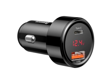 Cargador de coche Baseus Magic PPS QC 4.0+ USB + PD negro 45W