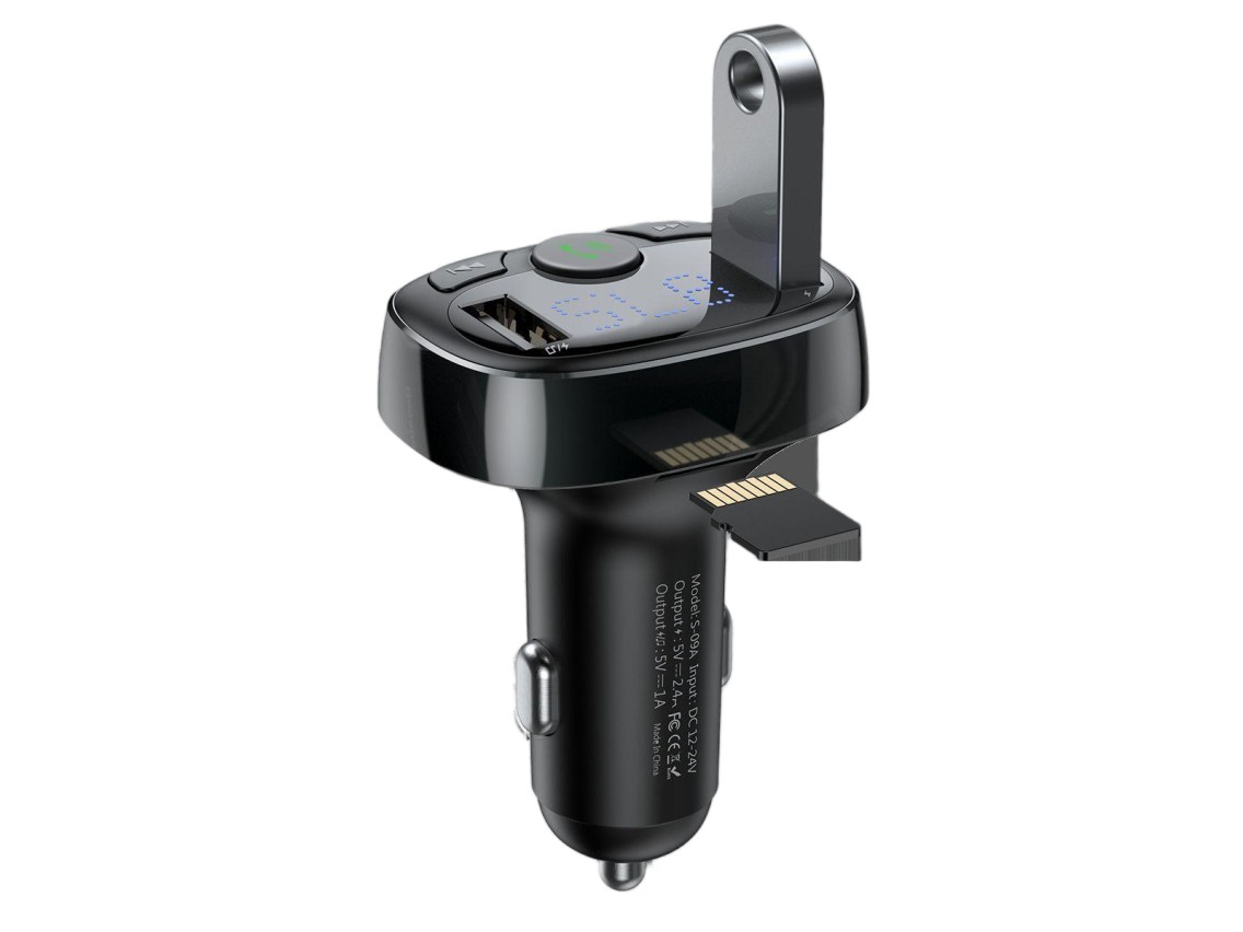 Baseus transmiter FM T Shaped S-09A Bluetooth MP3 black