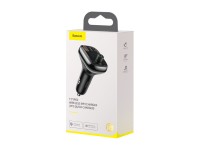 Transmisor FM Baseus en forma de T S-13 Bluetooth MP3 cargador de coche negro