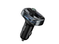 Transmissor FM Baseus em formato de T S-09 Bluetooth MP3 carregador de carro preto Transmissor FM Baseus em formato de T S-09 Bluetooth MP3 carregador de carro preto