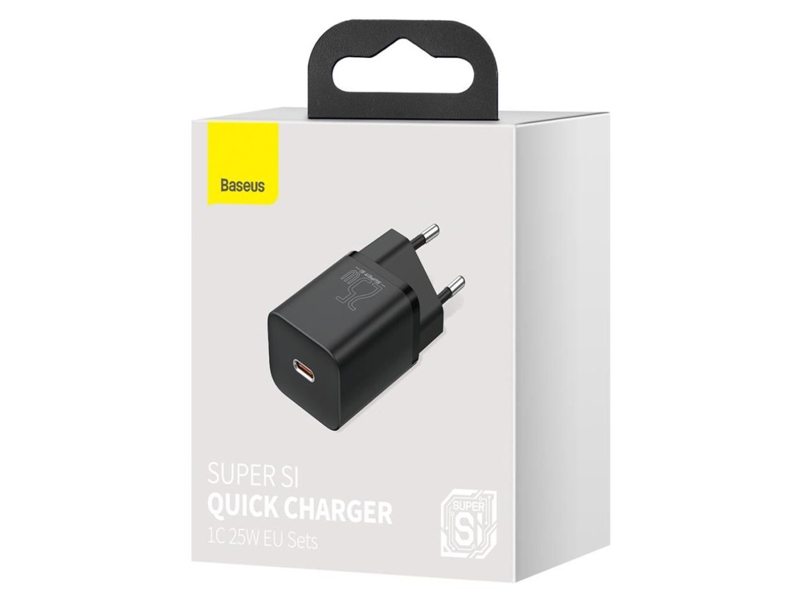 Cargador de pared Baseus Super Si PD 25W 1x USB-C negro