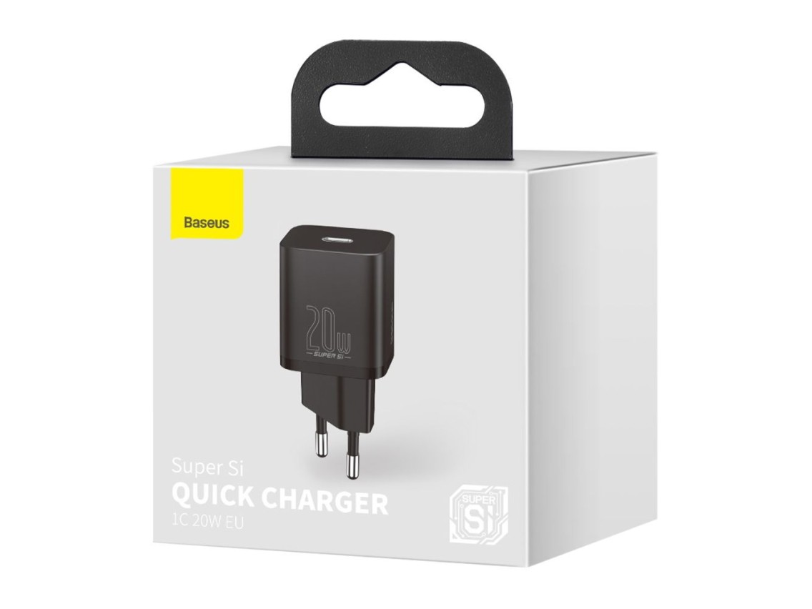 Baseus wall charger Super Si PD 20W 1x USB-C black