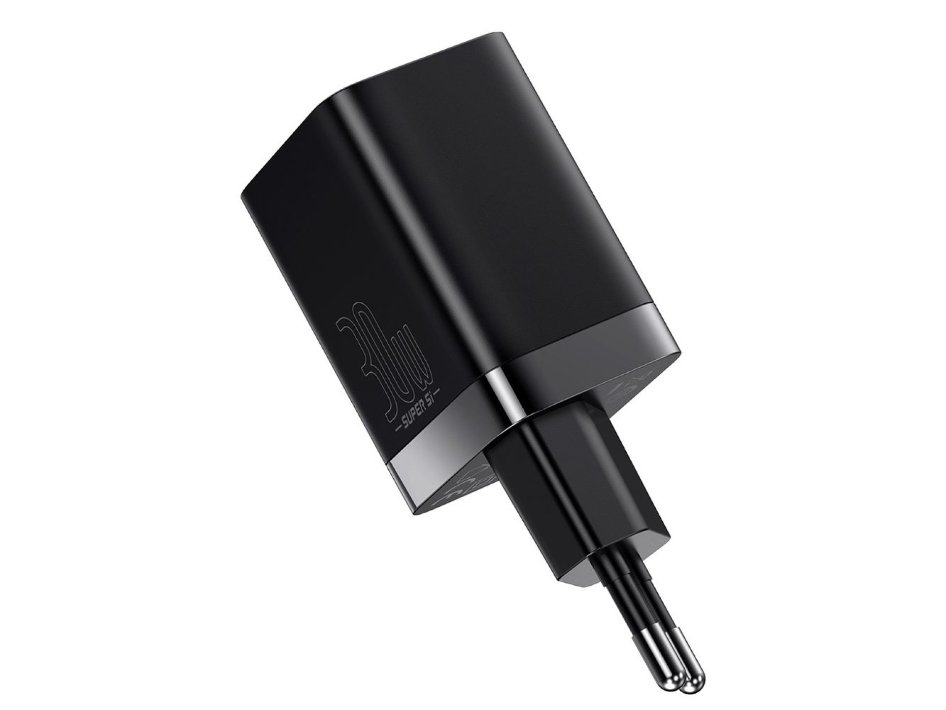 Cargador de pared Baseus Super Si PD 30W 1x USB-C 1x USB negro