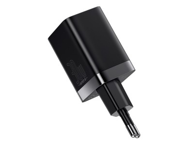 Carregador de parede Baseus Super Si PD 30W 1x USB-C 1x USB preto