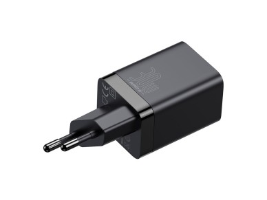 Carregador de parede Baseus Super Si PD 30W 1x USB-C 1x USB preto
