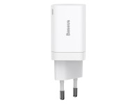 Cargador de pared Baseus Super Si PD 30W 1x USB-C 1x USB blanco