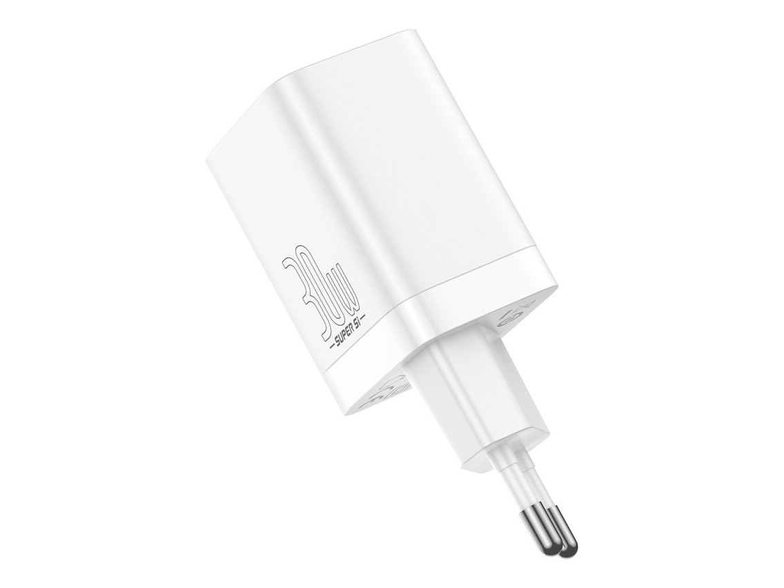 Baseus wall charger Super Si PD 30W 1x USB-C 1x USB white