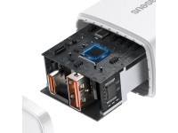 Baseus wall charger Compact PD 20W 1x USB-C 1x USB white