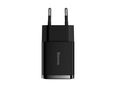 Cargador de pared Baseus Compact 2 x USB negro 10,5w