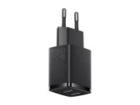 Cargador de pared Baseus Compact 2 x USB negro 10,5w