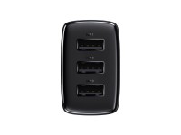 Baseus wall charger Compact 3 x USB black 17w Baseus wall charger Compact 3 x USB black 17w