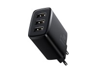 Baseus wall charger Compact 3 x USB black 17w Baseus wall charger Compact 3 x USB black 17w