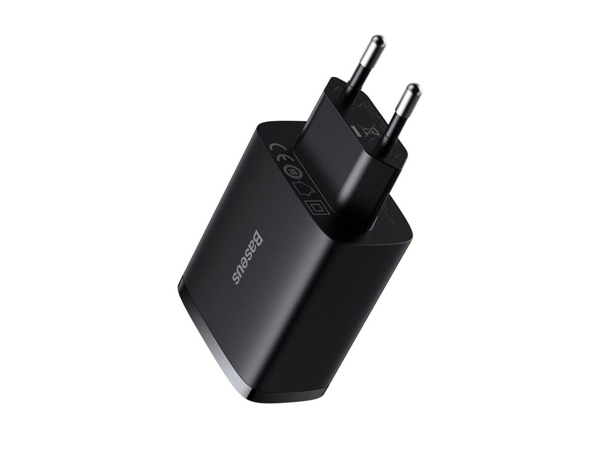 Baseus wall charger Compact 3 x USB black 17w