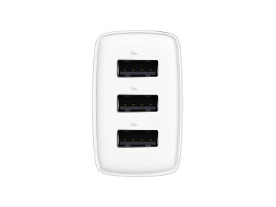 Baseus wall charger Compact 3 x USB white 17w Baseus wall charger Compact 3 x USB white 17w