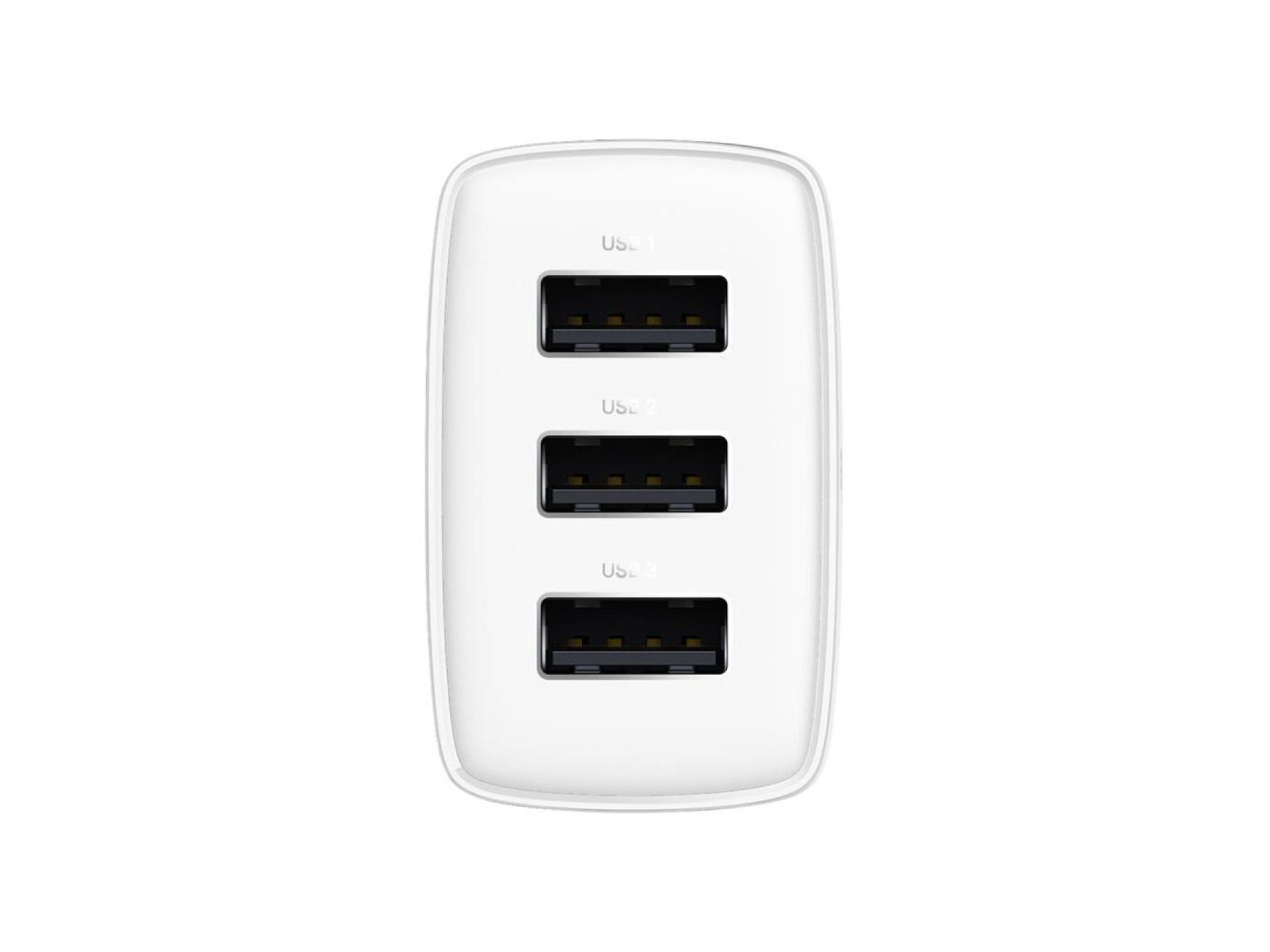 Baseus wall charger Compact 3 x USB white 17w