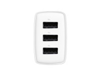 Baseus wall charger Compact 3 x USB white 17w Baseus wall charger Compact 3 x USB white 17w