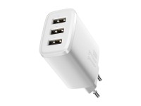 Baseus wall charger Compact 3 x USB white 17w Baseus wall charger Compact 3 x USB white 17w