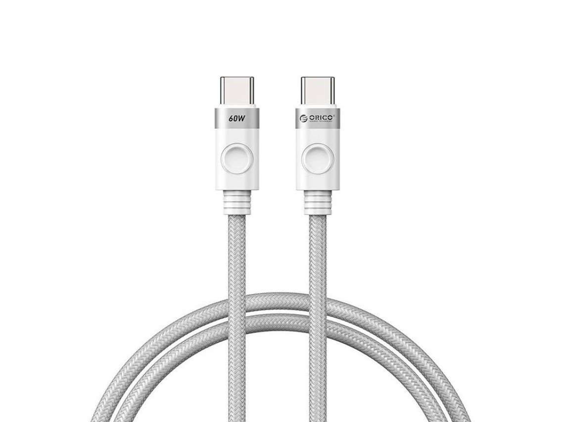 Cable de carga USB-C a USB-C Orico de 60 W (blanco)