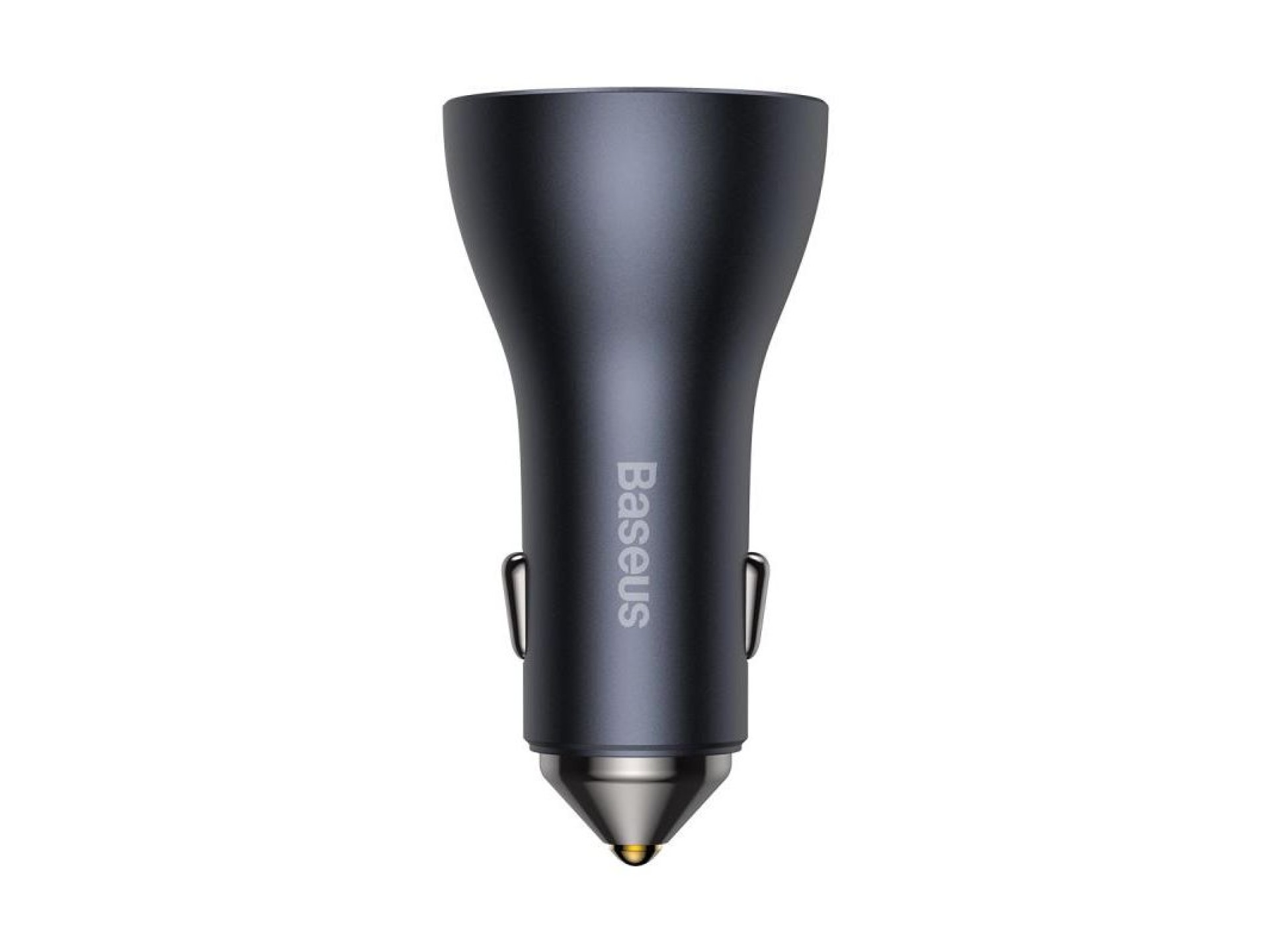 Baseus car charger Golden Contactor Pro Triple Fast 1x USB 2x USB-C 65W dark gray