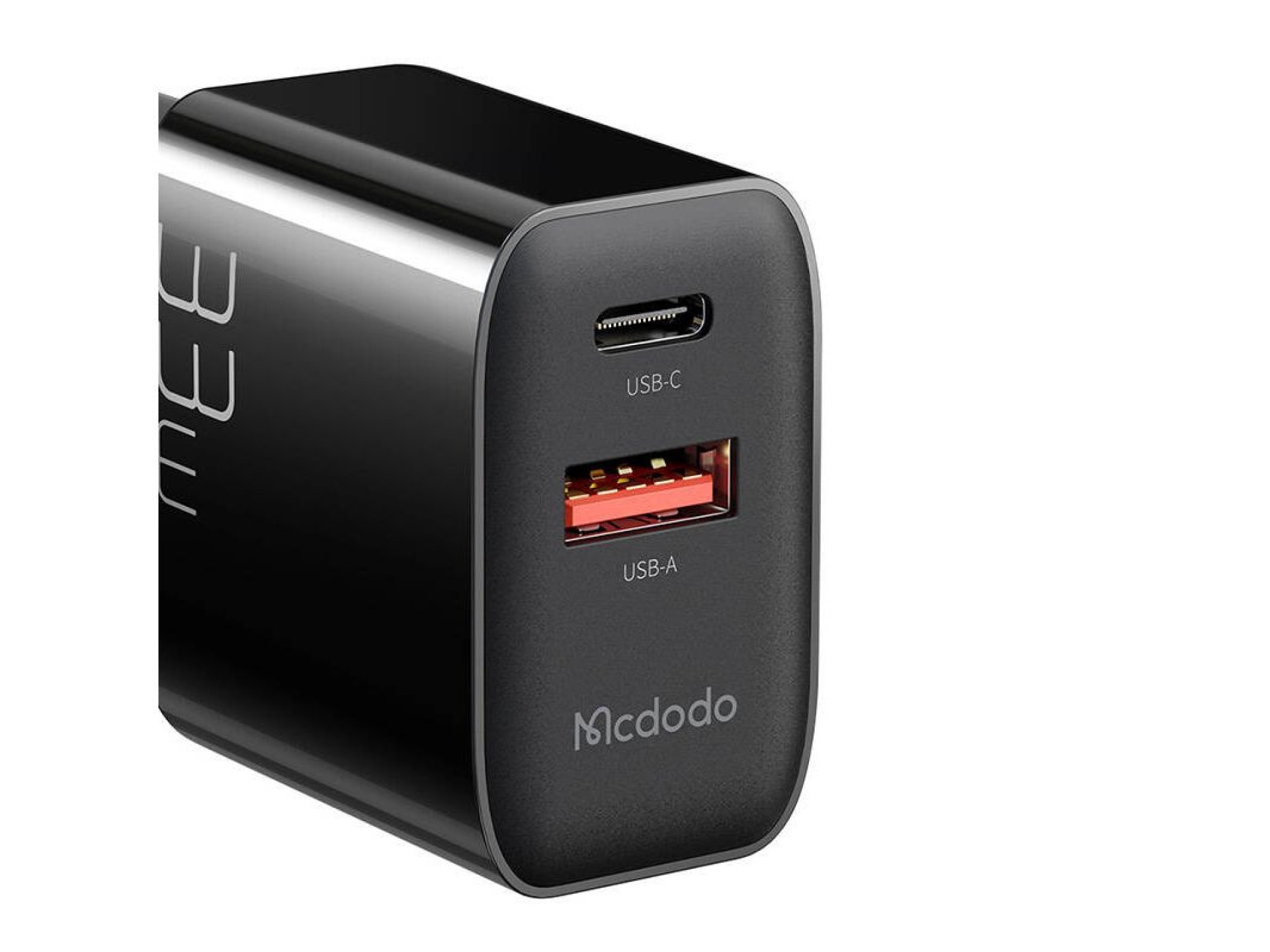 Carregador GaN 33W Mcdodo CH-0921 USB-C, USB-A (preto)