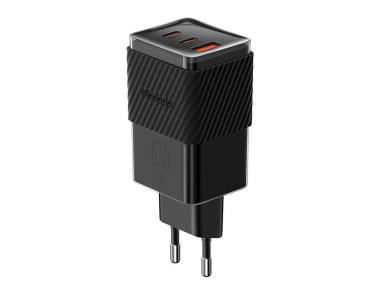 Charger GaN 65W Mcdodo CH-1501, 2x USB-C, USB-A (black) Charger GaN 65W Mcdodo CH-1501, 2x USB-C, USB-A (black)