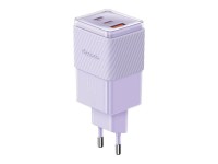 GaN 67W mains charger Mcdodo CH-1502 2x USB-C, USB-A (purple) GaN 67W mains charger Mcdodo CH-1502 2x USB-C, USB-A (purple)