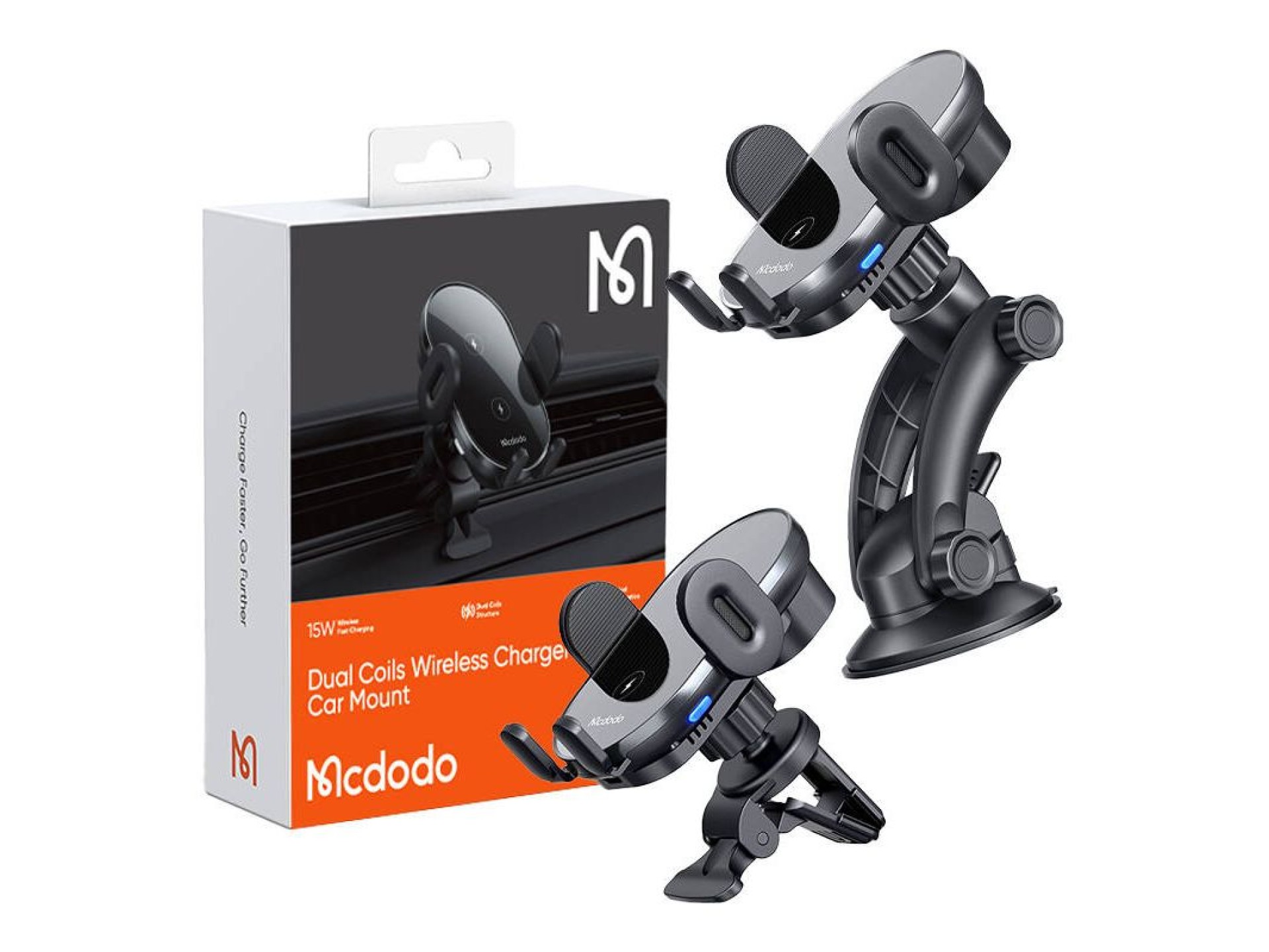 Car holder with induction charger Mcdodo CH-1600 (black)